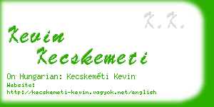 kevin kecskemeti business card