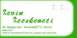 kevin kecskemeti business card